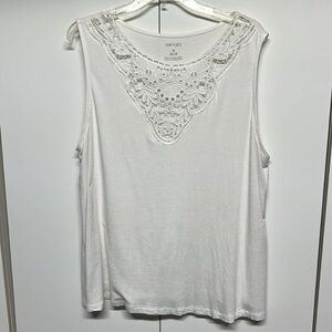Lace Tank Top White esmara
